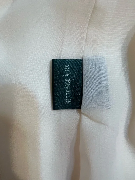 Lauren Ralph Lauren 100% Silk Ivory Satin Wide Leg Dress Pants Petite - Picture 7 of 15